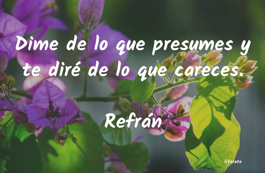 Frases de Refrán