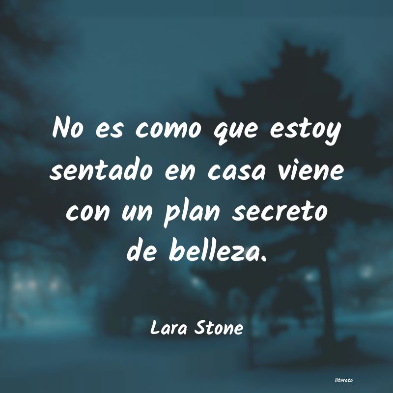 Frases de Lara Stone