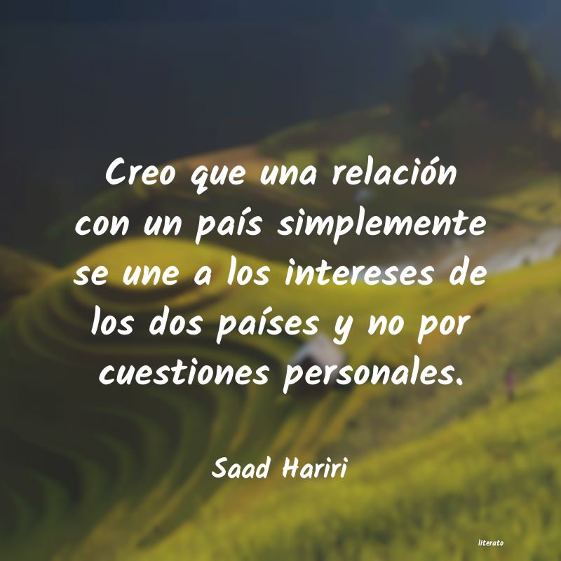 frases de Saad Hariri