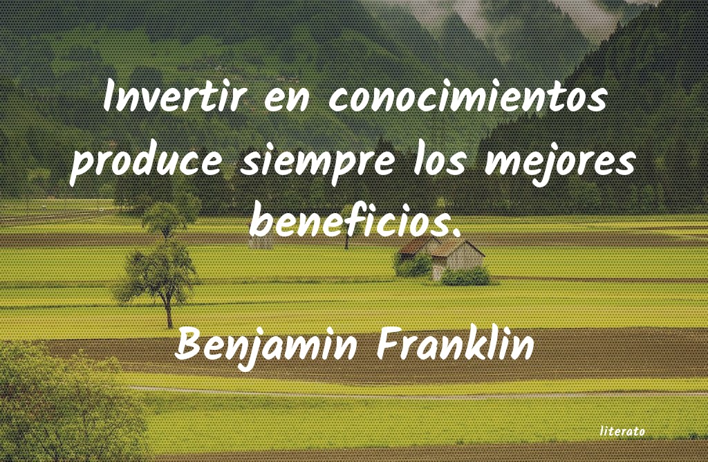 Frases de Benjamin Franklin