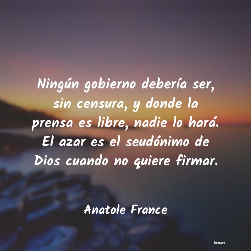 Frases de Anatole France