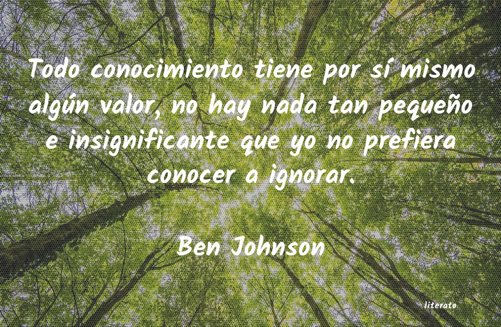 Frases de Ben Johnson