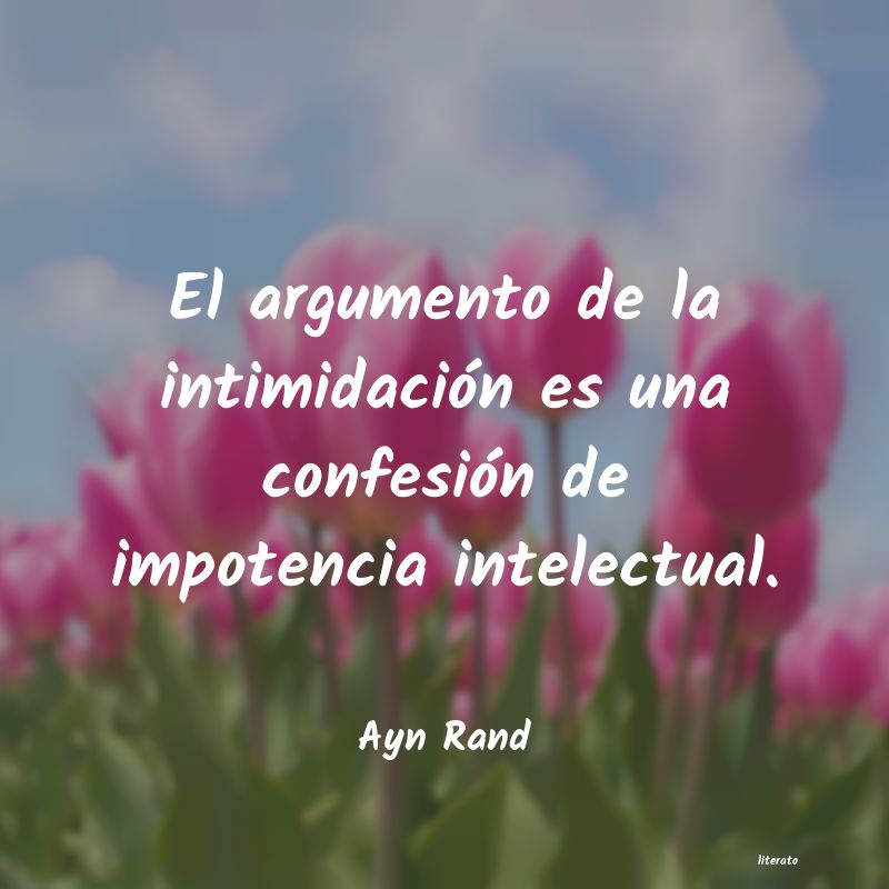 argumento intimidacion rand