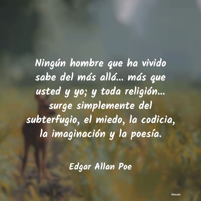 Frases de Edgar Allan Poe