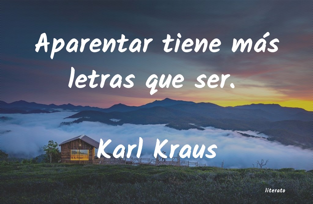 Frases de Karl Kraus