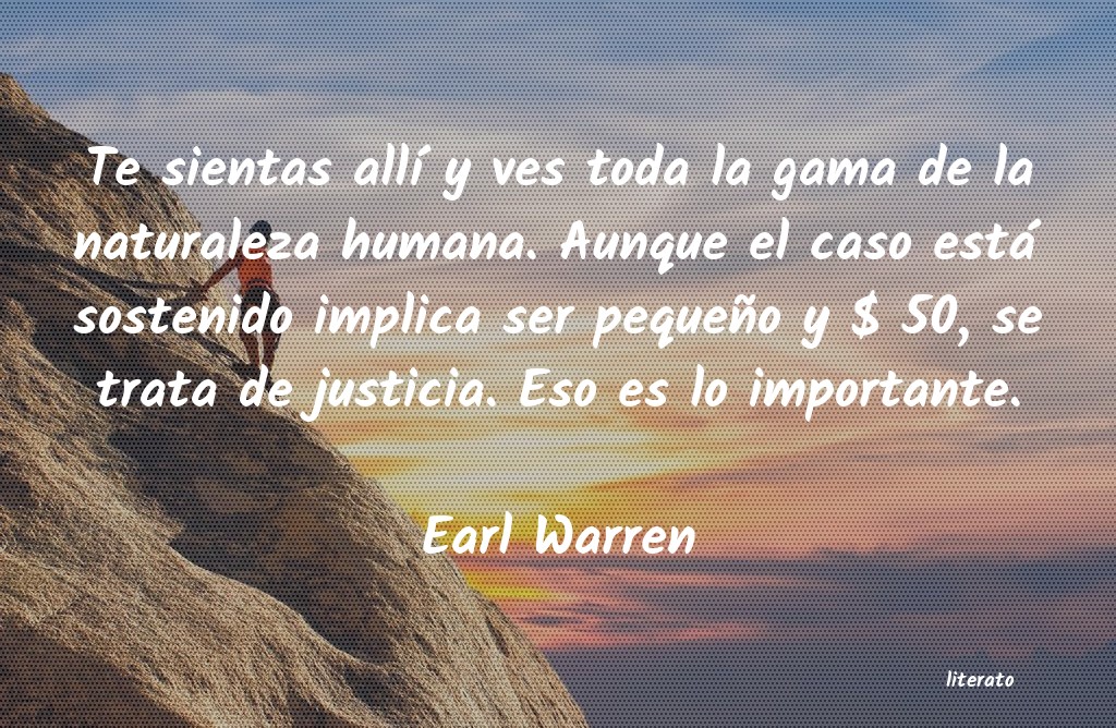 frases de Earl Warren
