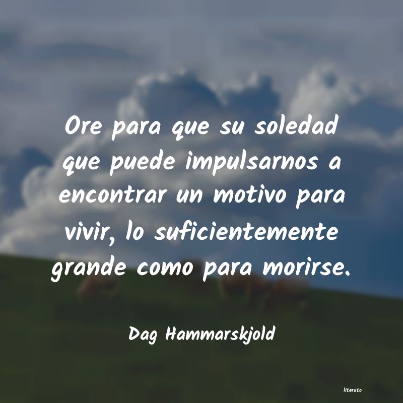 frases de Dag Hammarskjold