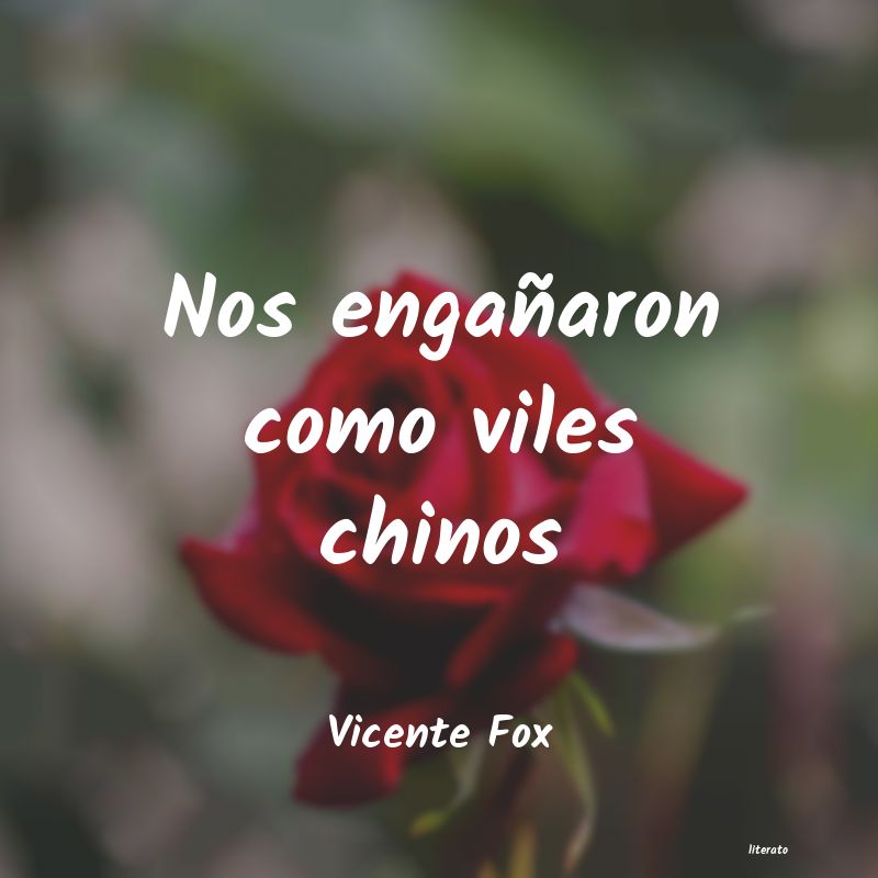 frases de Vicente Fox