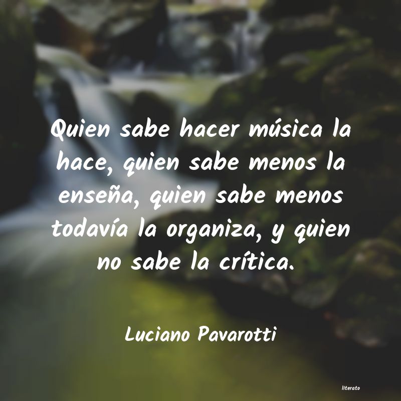 Frases de Luciano Pavarotti