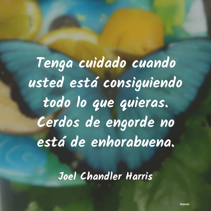 frases de Joel Chandler Harris