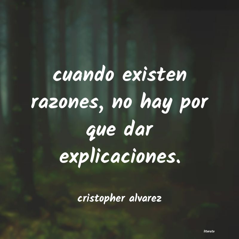 Frases de cristopher alvarez