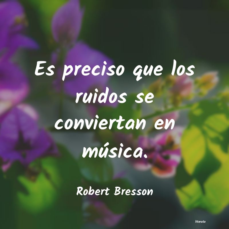 frases de Robert Bresson