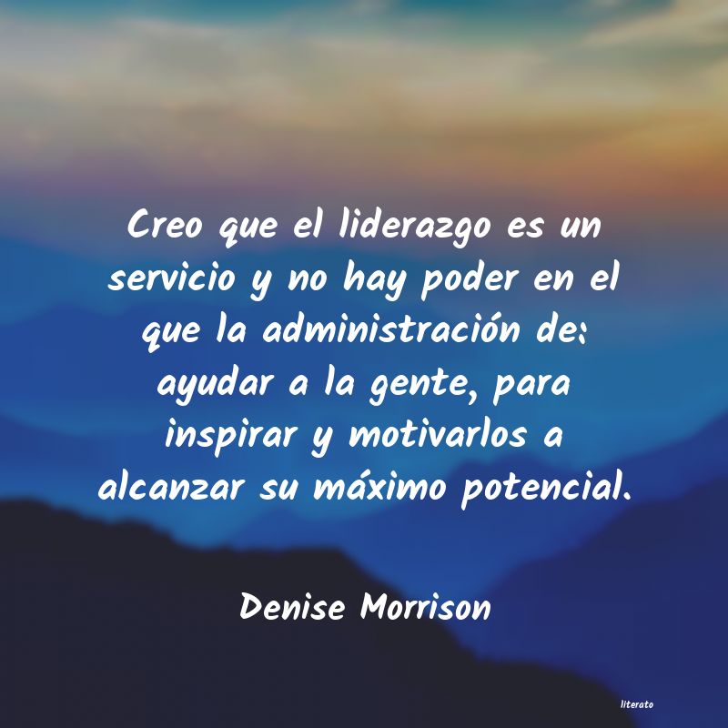 Frases de Denise Morrison