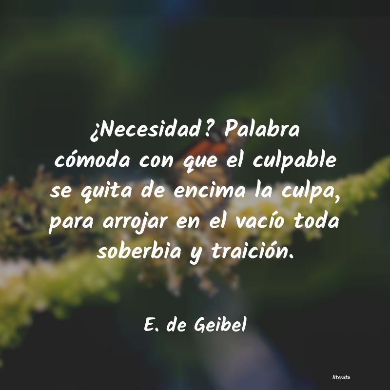 Frases de E. de Geibel