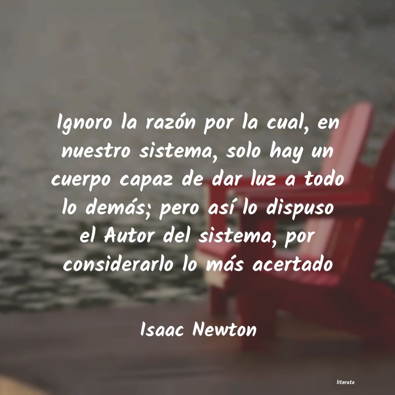 Frases de Isaac Newton