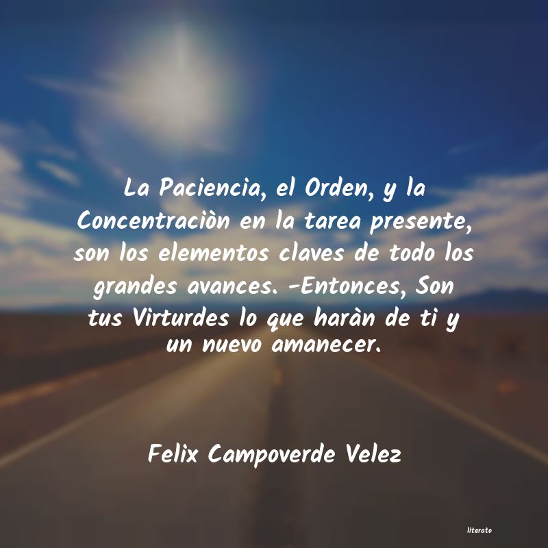 frases de Felix Campoverde Velez