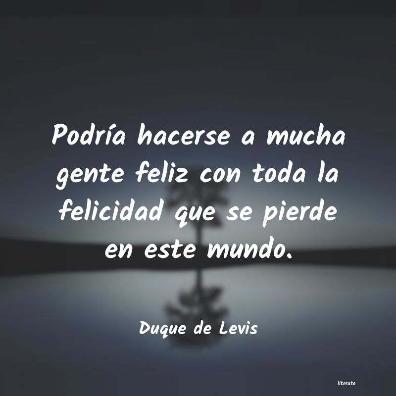 Frases de Duque de Levis