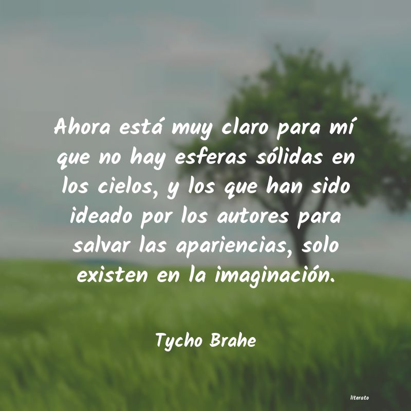 frases de Tycho Brahe