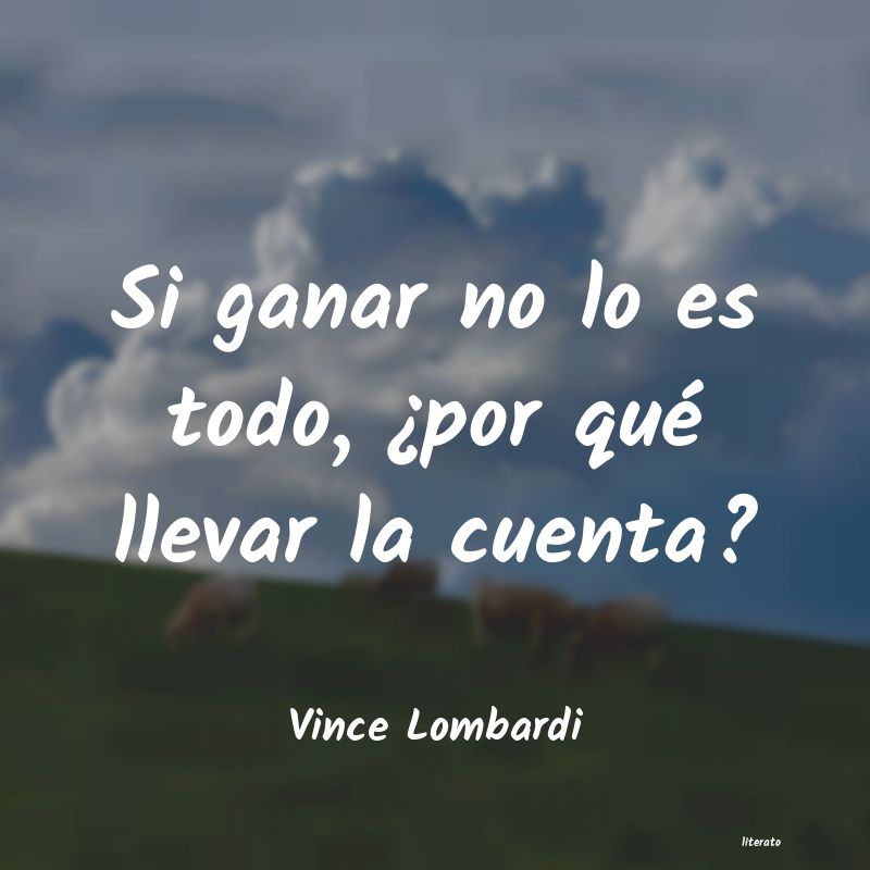 Frases de Vince Lombardi