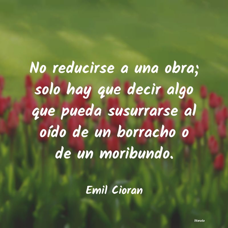 frases de Emil Cioran