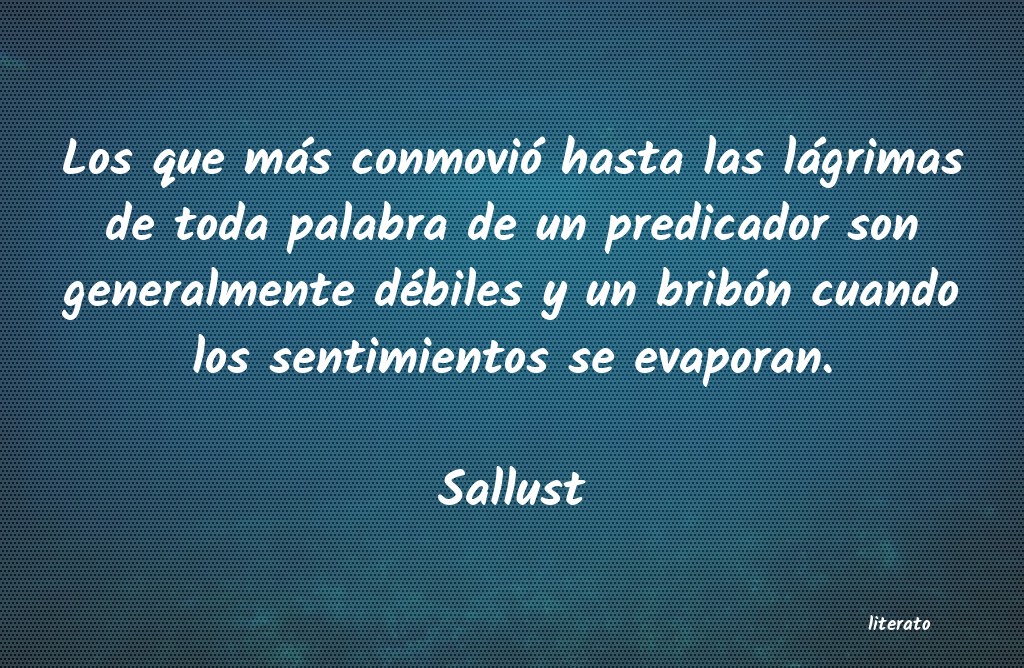 Frases de Sallust