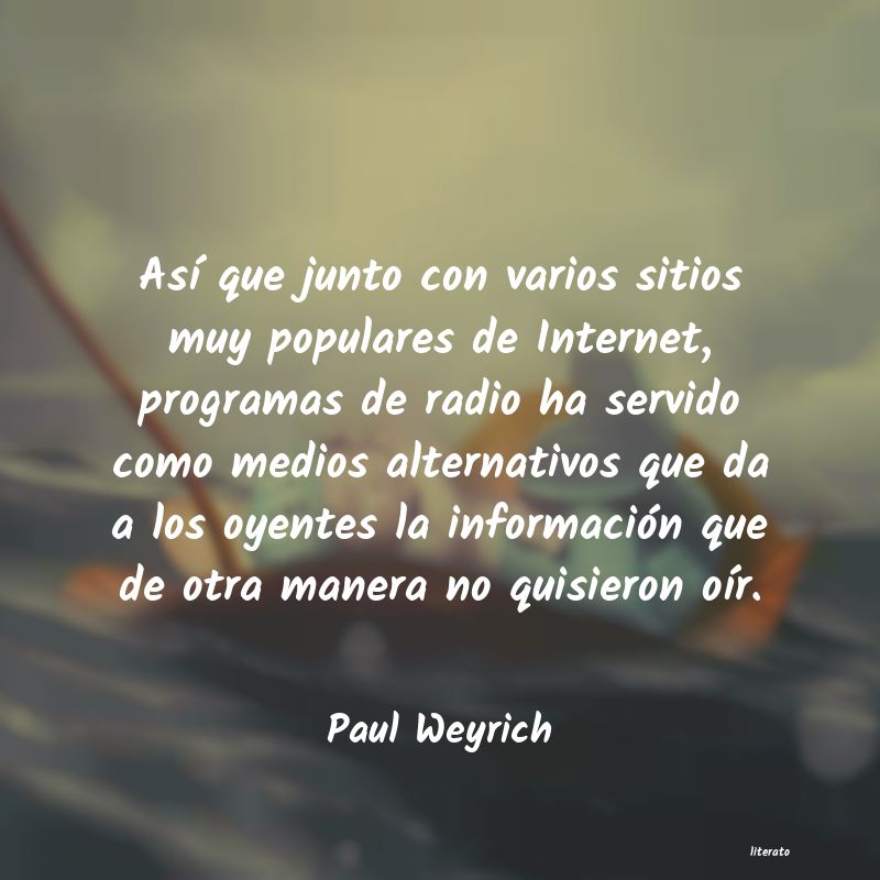 Frases de Paul Weyrich