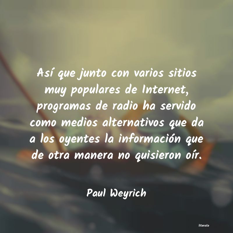 frases de Paul Weyrich