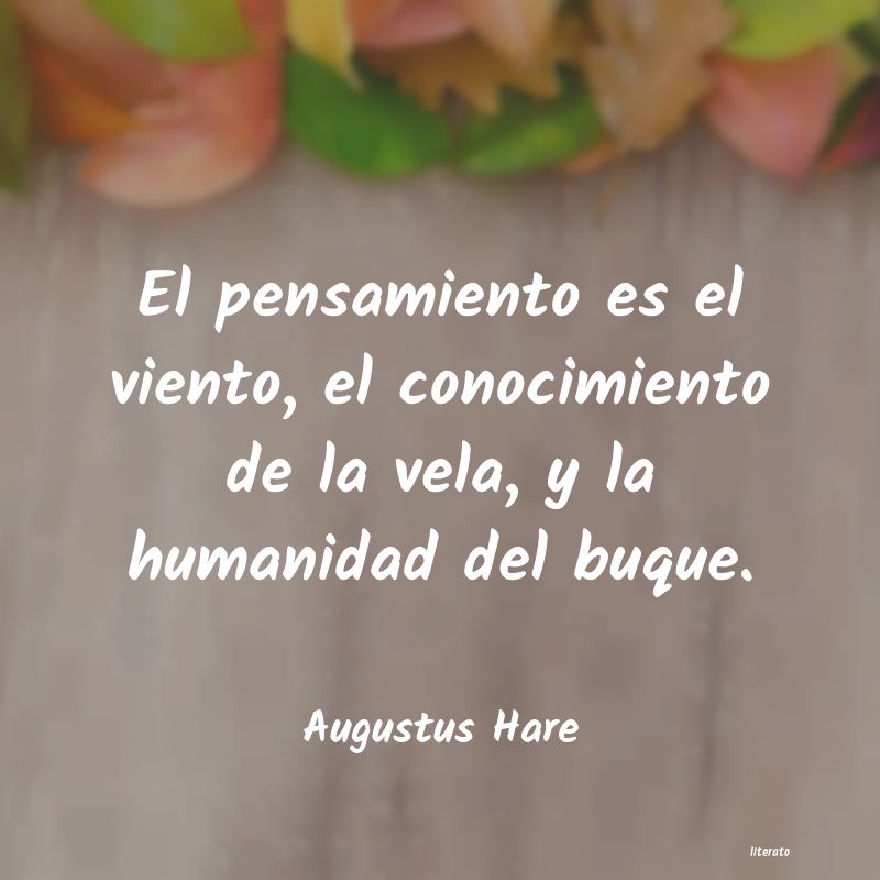 frases de Augustus Hare