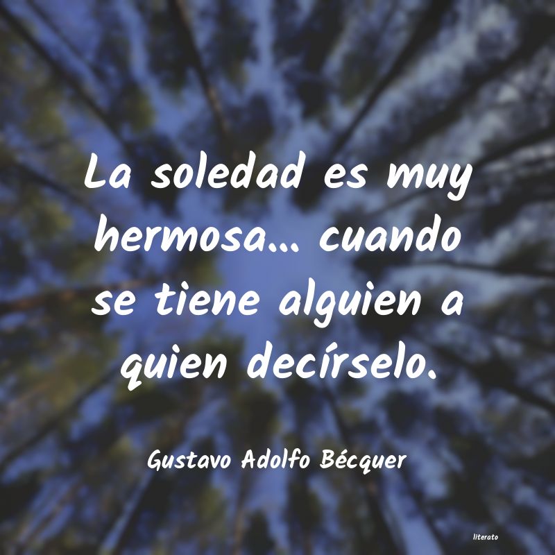 Frases de Gustavo Adolfo Bécquer