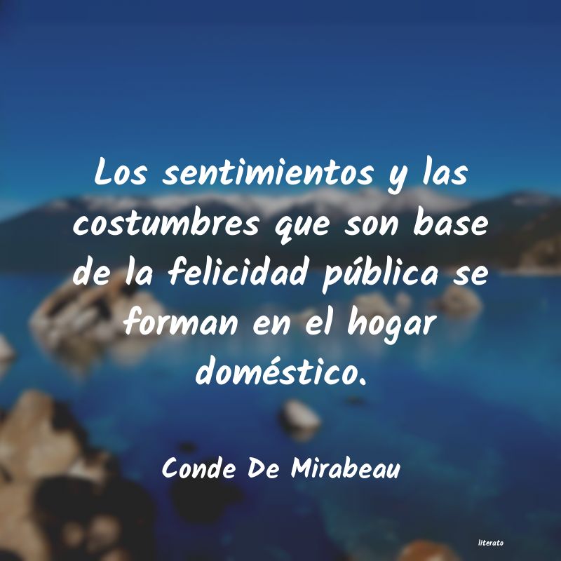 frases de Conde De Mirabeau