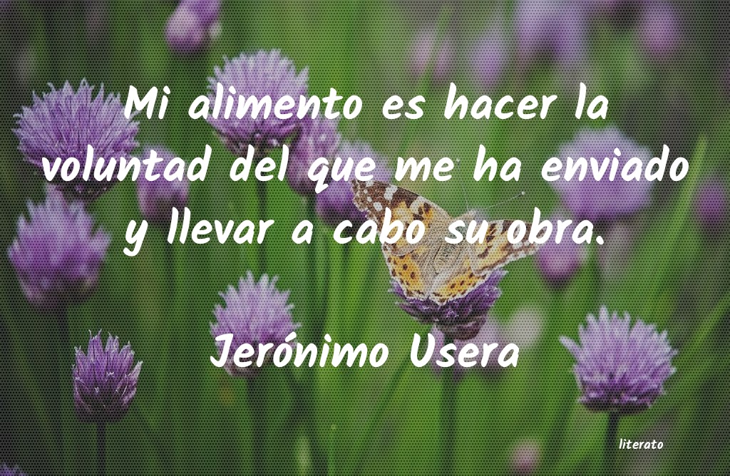 Frases de Jerónimo Usera