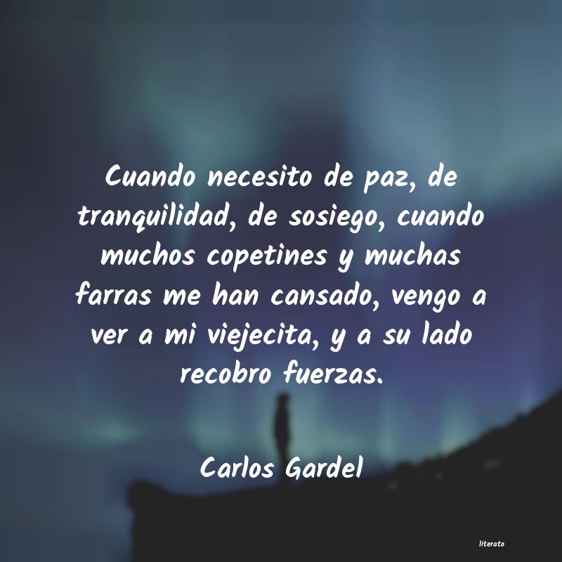 Frases de Carlos Gardel