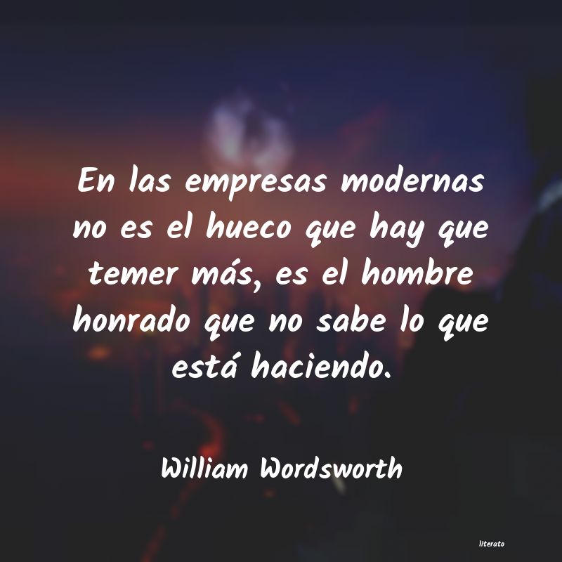 Frases de William Wordsworth