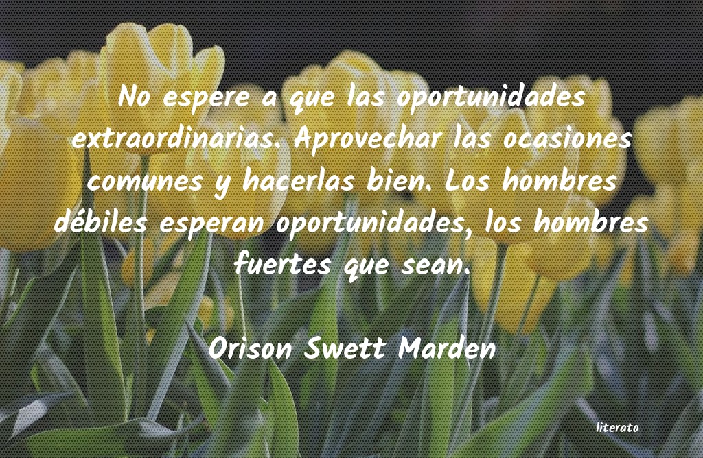 Frases de Orison Swett Marden