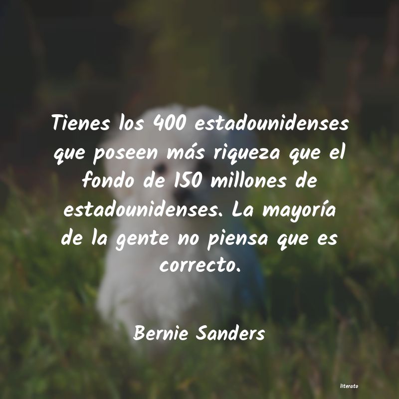 Frases de Bernie Sanders