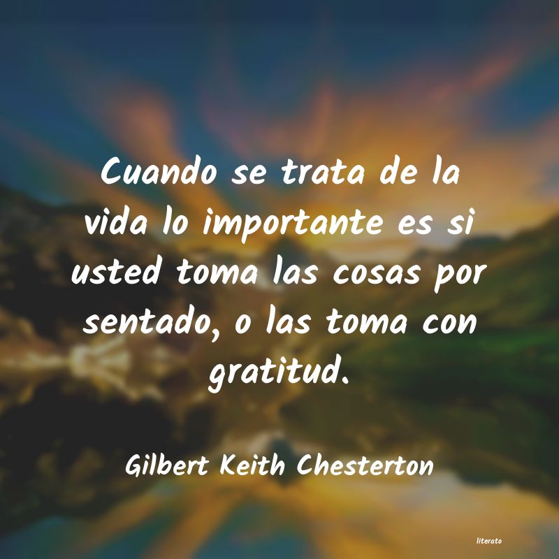 Frases de Gilbert Keith Chesterton