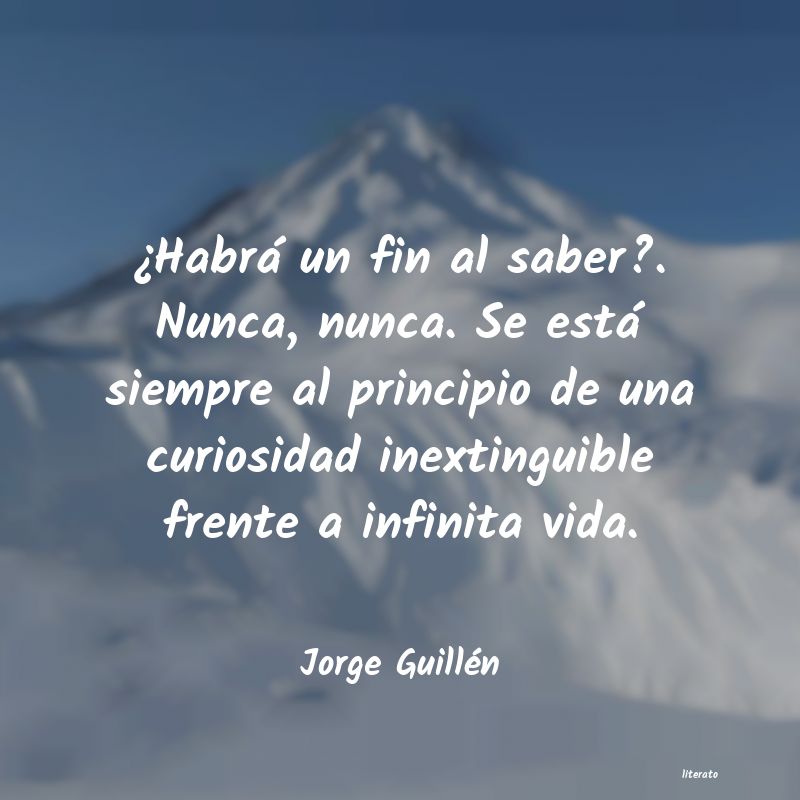 frases de Jorge Guillén