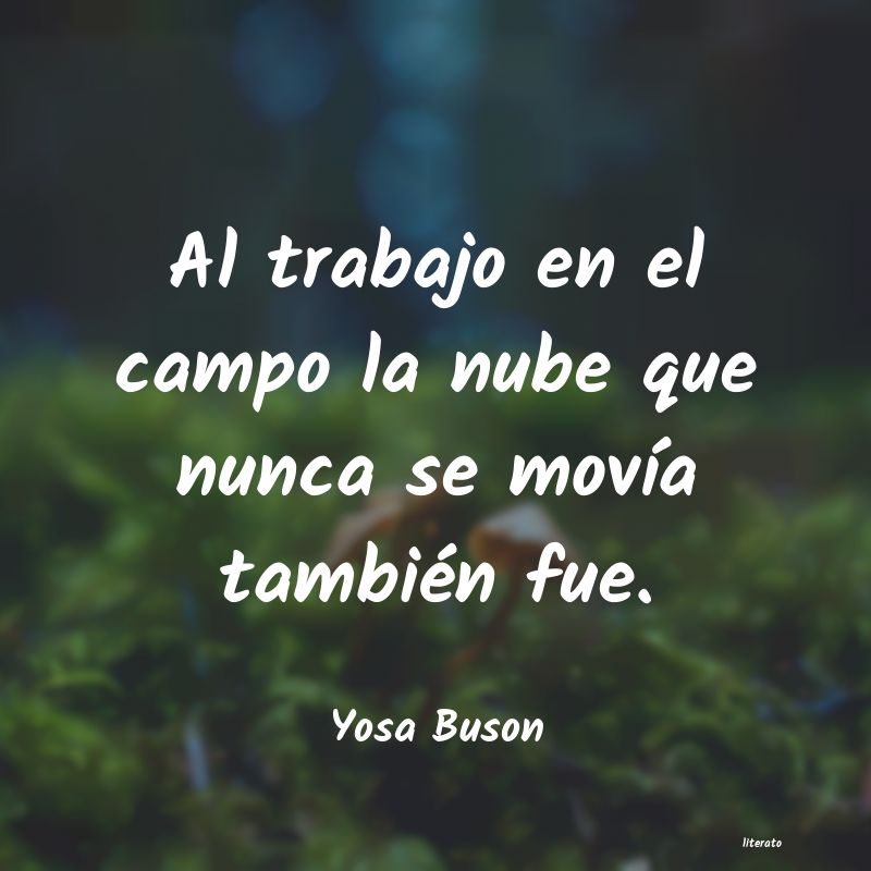 frases de Yosa Buson