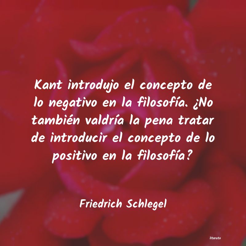 Frases de Friedrich Schlegel