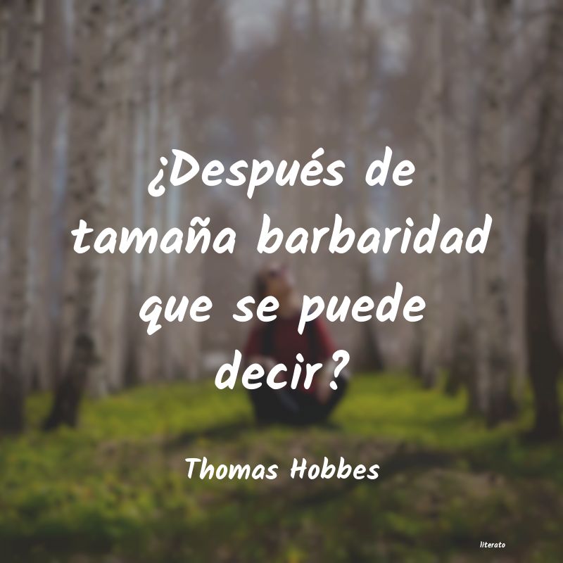 frases de Thomas Hobbes