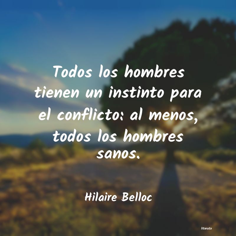 frases de Hilaire Belloc
