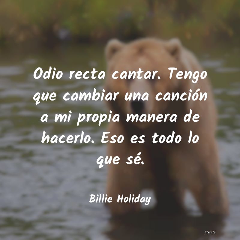 frases de Billie Holiday