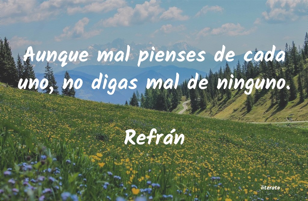 Frases de Refrán