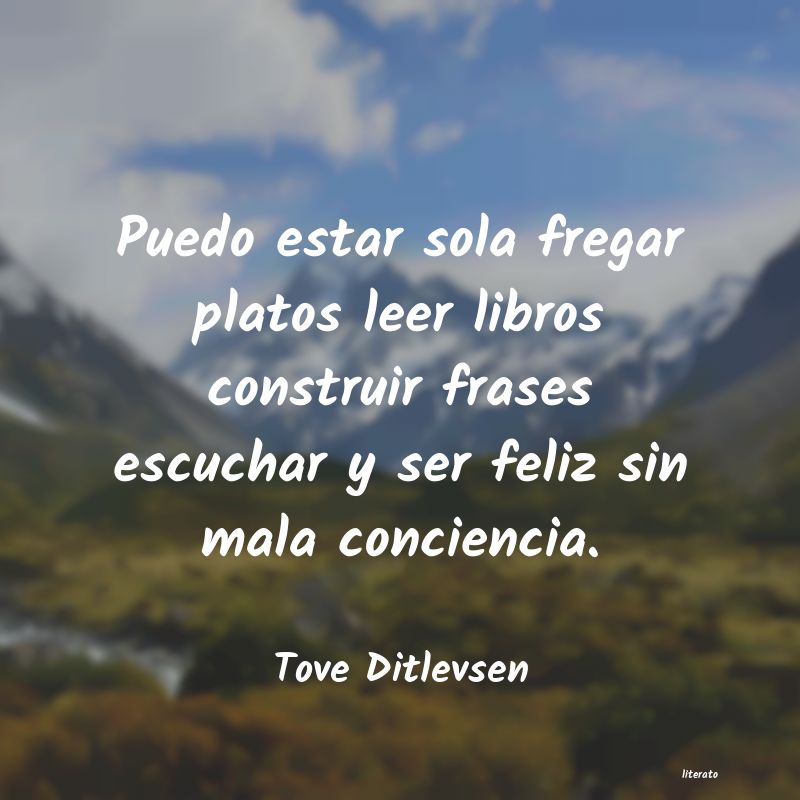 frases de Tove Ditlevsen