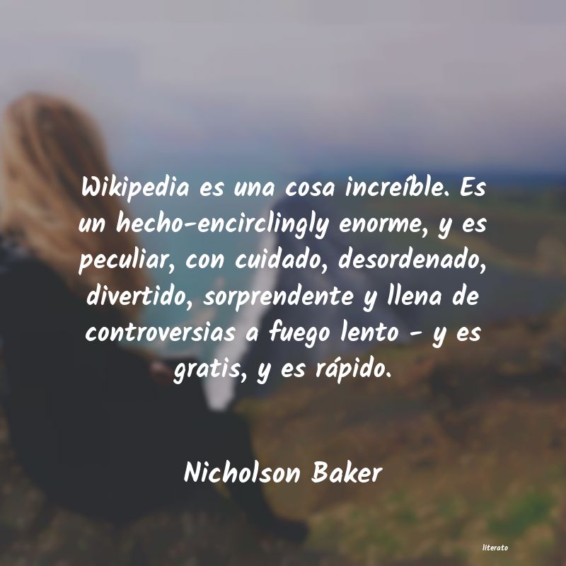 Frases de Nicholson Baker