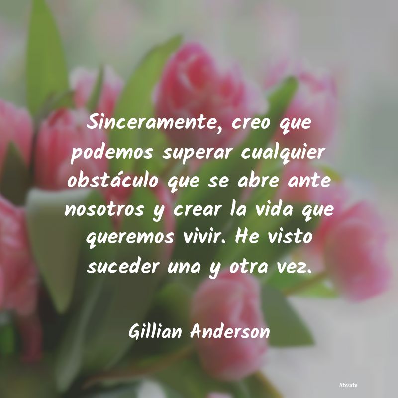frases de Gillian Anderson