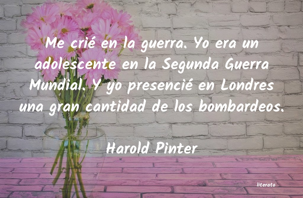 Frases de Harold Pinter