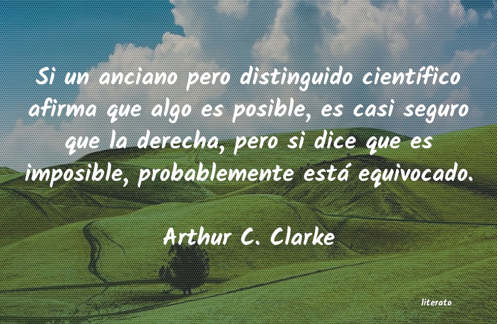 frases de Arthur C. Clarke