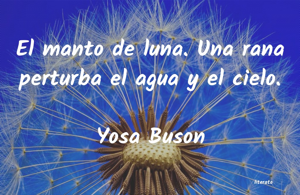 frases de Yosa Buson