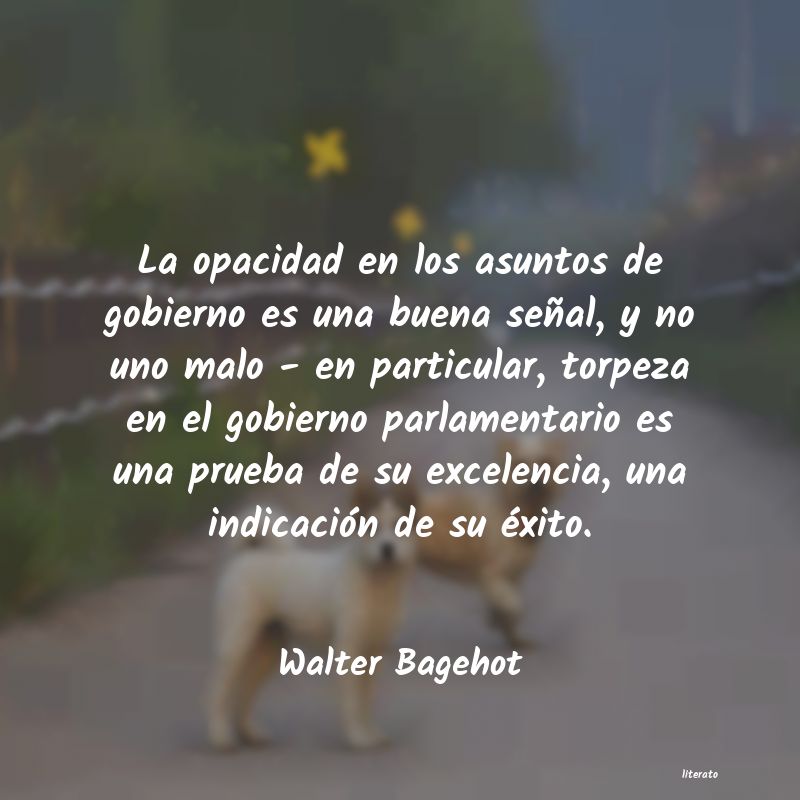 Frases de Walter Bagehot